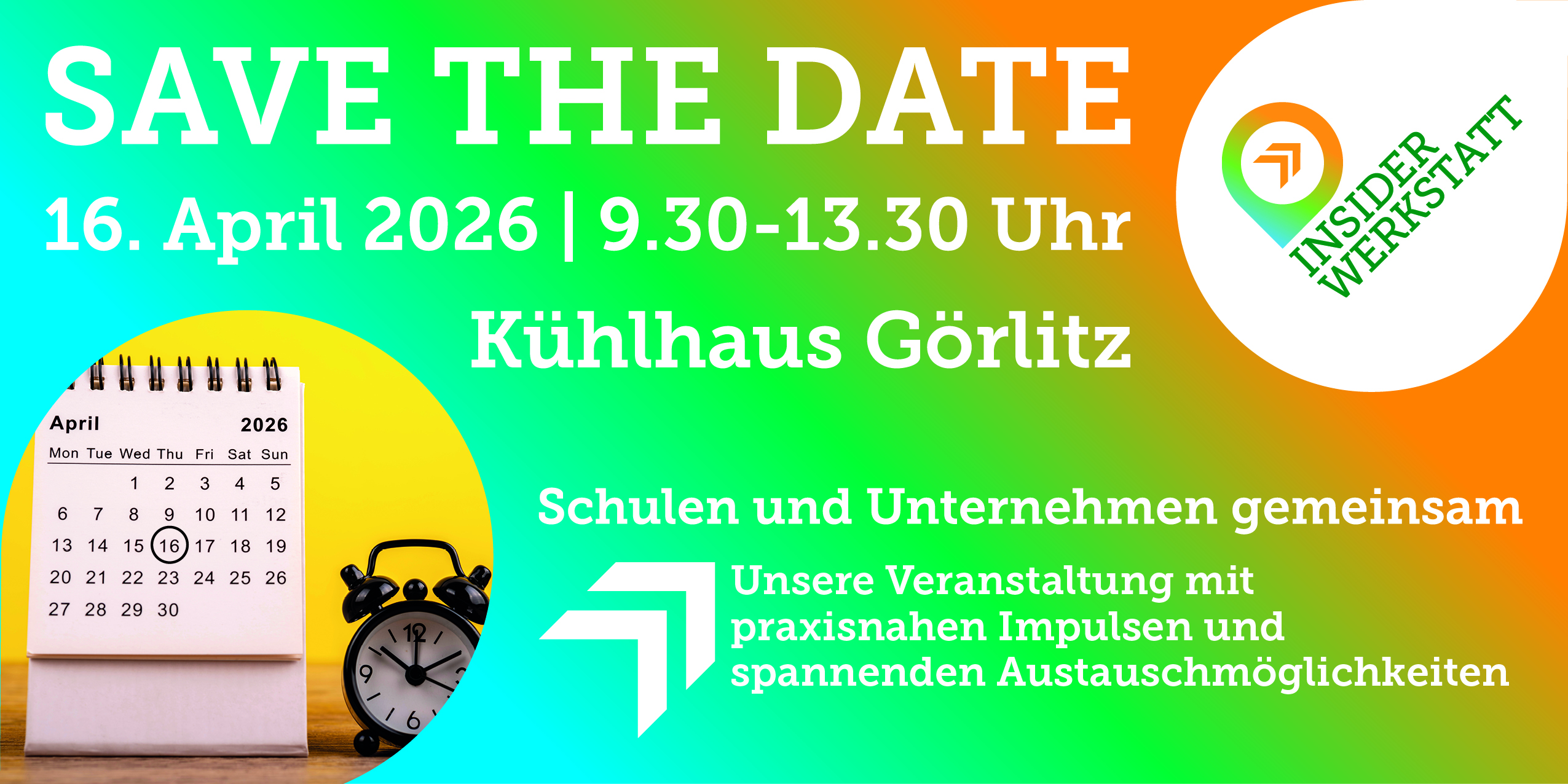 INSIDERWERKSTATT2026 SaveTheDate Anzeige